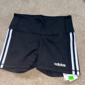 Black adidas tight shorts